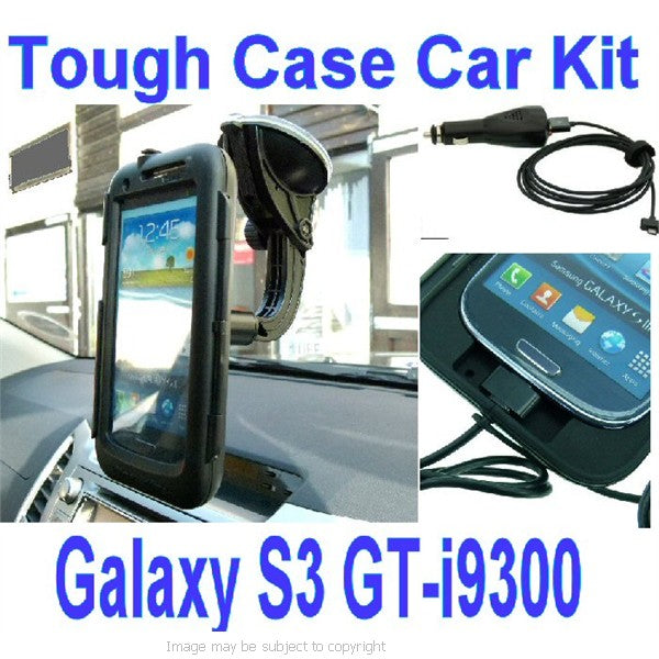 Galaxy S3 GT-i9300 Tough Case Car Mount (sku 15935)
