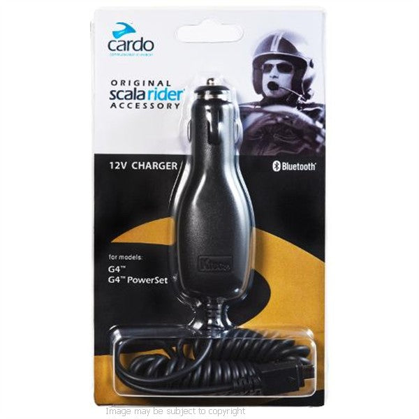 Genuine Cardo Scala 12v Charger for the G4 and the G4 Powerset (SKU 10128)