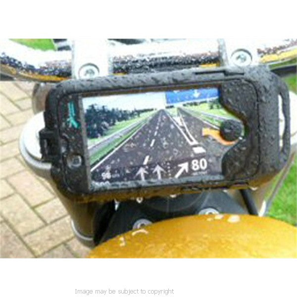 Honda VFR800 (all years) 19mm Central Fork Stem Yoke Motorcycle Mount &amp; Waterproof TOUGH Case for the Apple iPhone 4S (sku 13435)