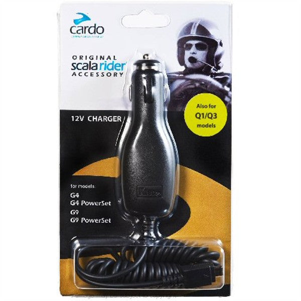 Cardo Scala Rider G4 G9 Q1 Q3 12v Charger (SKU 3560)