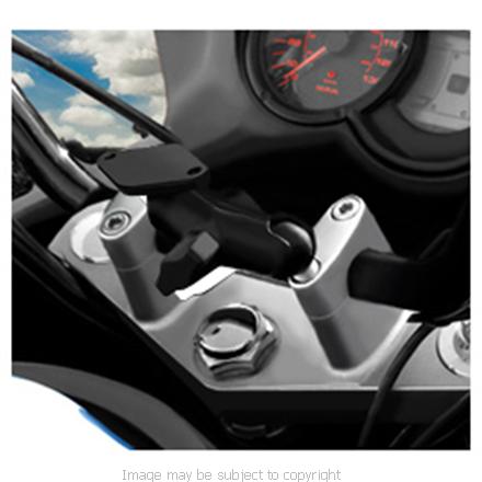 RAM MOTORCYCLE HANDLEBAR CLAMP MOUNT with STANDARD 3inch arm &amp; cradle for TOMTOM XL IQ Routes - Live - Classic - 22 series - EasyPort fitting (SKU 7204)