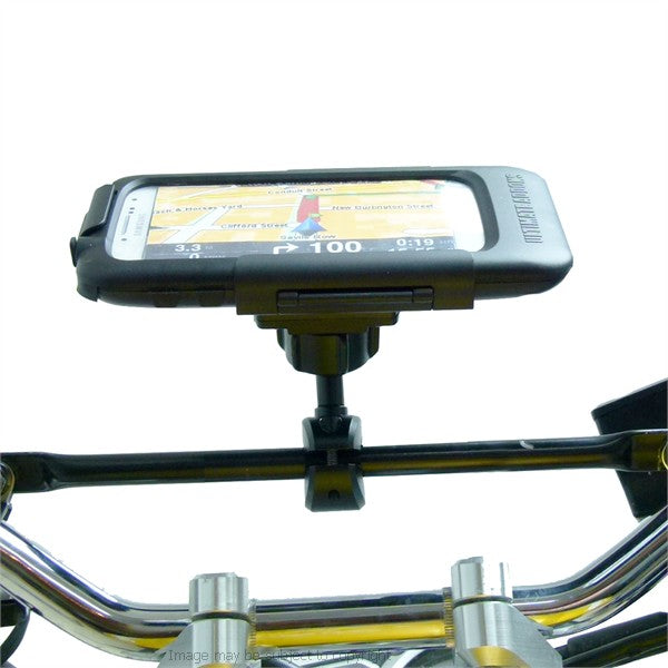 Powered Waterproof Galaxy S4 Motorcycle Bike Crossbar Rail 8-16mm Mount (sku 19008)