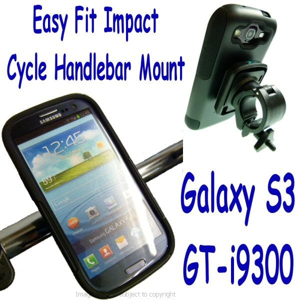 Easy Fit Galaxy S3 GT-i9300 Cycle Bike Handlebar Mount (sku 15297)