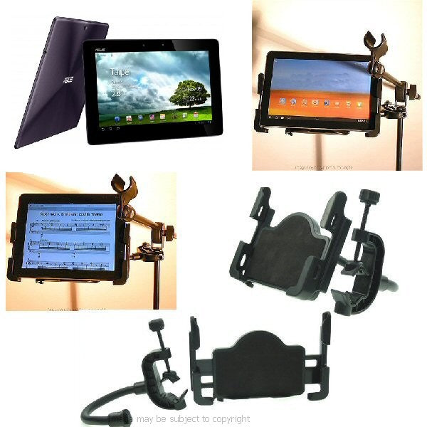 Deluxe Music Microphone Stand Asus EEE Pad Transformer Prime Tablet Holder (sku 14122)