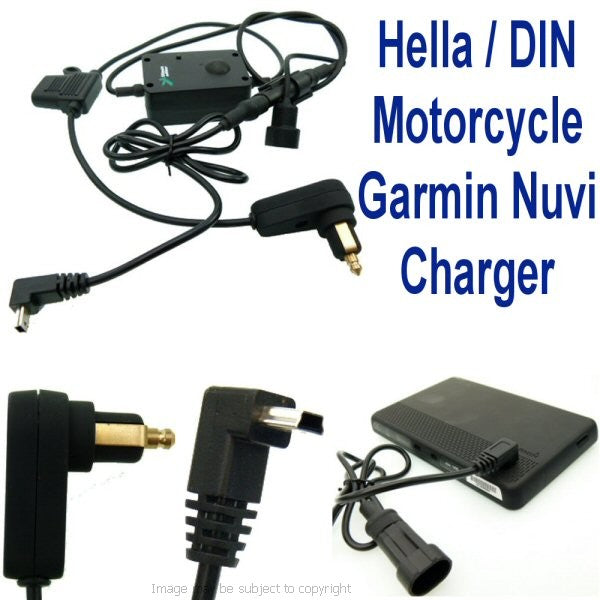 Motorcycle DIN - Hella Garmin Nuvi 1240 GPS Charger (sku 14377)