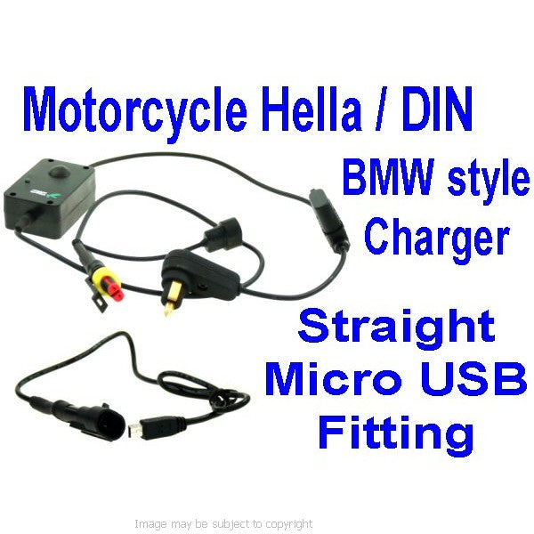 SatNav GPS Motorcycle Mount Kit Hella - Din - BMW Style (SKU 12768)
