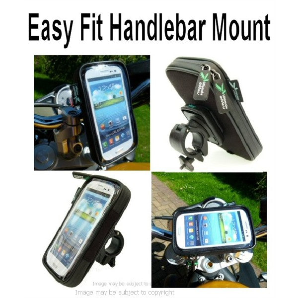 Easy Fit Waterproof Galaxy S4 GT-i9500 Motorcycle Mount (sku 16796)