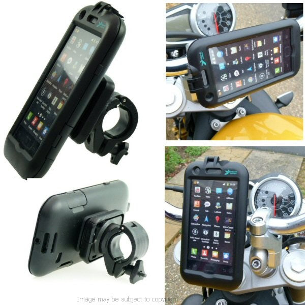 Waterproof Motorcycle Easy Fit Bike Mount fits Samsung Galaxy S2 - i9100t (sku 13972)