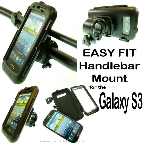 Waterproof Easy Fit Tough Case Motorcycle Mount for Galaxy S3 GT-i9300 (sku 15628)