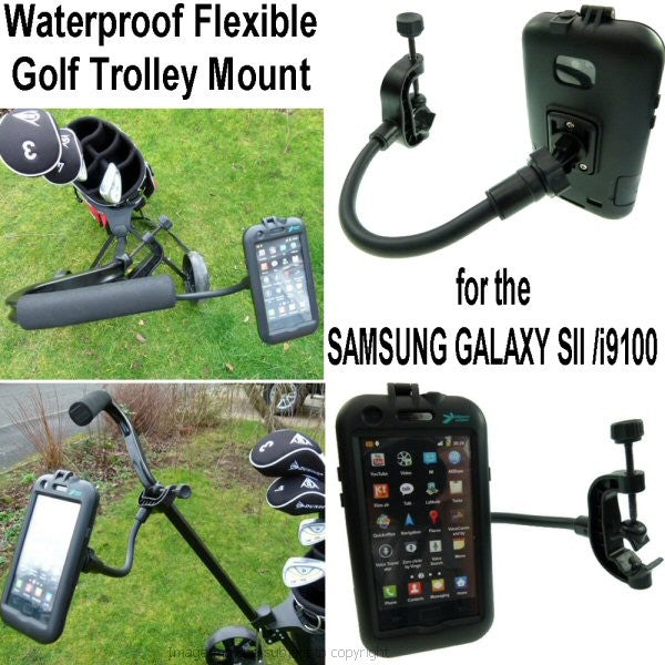 Samsung Galaxy S2 - i9100 Golf Cart Clamp Mount (sku 14031)