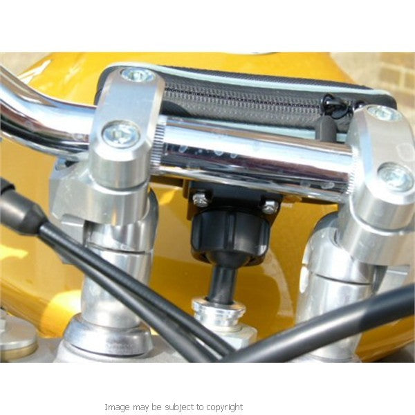 Waterproof Garmin Nuvi 1490 Motorcycle Yoke Mount - 15mm (sku 14133)