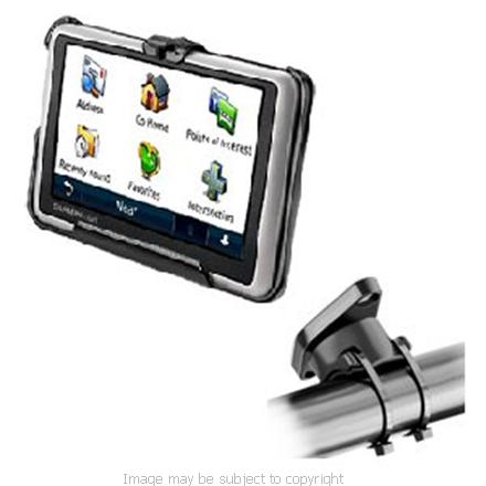 RAM EZ-ON - EZ-OFF HANDLE BAR MOUNT with HOLDER for the GARMIN NUVI 1300 1310 1350 1350t 1370t 1390t RAP-274-1-GA34U (SKU 5761)