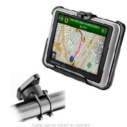 RAM EZ-ON - EZ-OFF HANDLE BAR MOUNT with HOLDER for the GARMIN NUVI 1200 1210 1240 1250 1260t RAP-274-1-GA33U (SKU 5760)