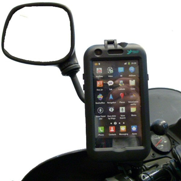 Waterproof Galaxy S2 i9100 Tough Case Motorcycle Mirror Mount (sku 14978)