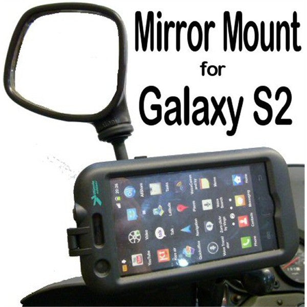 Waterproof Galaxy S2 i9100 Tough Case Motorcycle Mirror Mount (sku 14978)