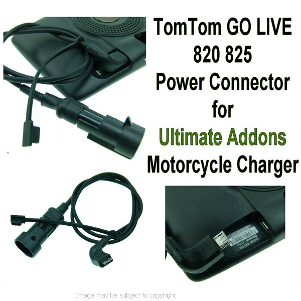 Power Connector for Bike Charger fits TomTom GO LIVE 820 825 (sku 15969)