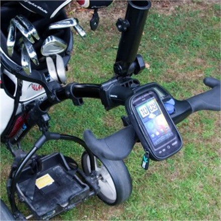 Universal Waterproof Mobile or Smart Phone Case 125 x 65mm for Golf Carts or Golf Trolleys (sku 8212)