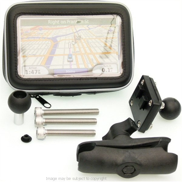 5inch Screen Waterproof GPS SatNav Motorcycle M8 Extended Handlebar Mount (sku 14298)