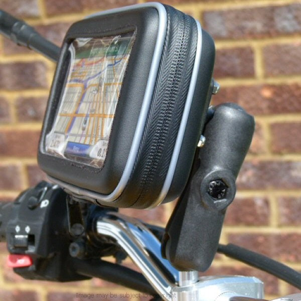Waterproof GPS SatNav Motorcycle M8 Extended Handlebar Mount (SKU 14299)