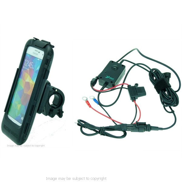 Easy Fit Hardwire Powered Motorcycle Bike Mount for Galaxy S5 (SKU 19440)