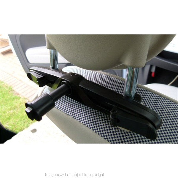 Ultimate Addons Car Headrest Mount NEW Compact Design - Use with Addons Cradles &amp; Holders (sku 10083)