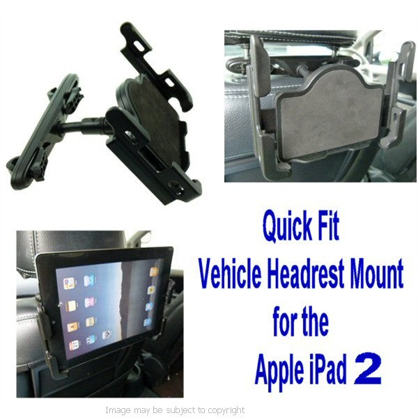 Quick Fit Vehicle Headrest iPad 2 Mount (sku 13524)