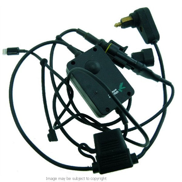 Motorcycle Hella - DIN Powered 24mm Yoke Fork Stem Tough Case Mount for iPhone 5 (sku 16246)