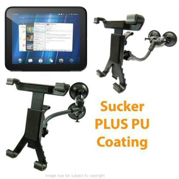 Ultimate Addons Dual Sucker PLUS Suction Cup Windscreen Mount for the HP TouchPad Tablet PC (sku 10584)