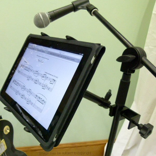 Metal iPad Music - Microphone Stand Mount (sku 14312)