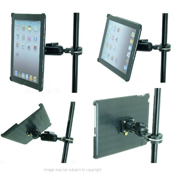 Secure iPad 3 Music Microphone Stand Mount Holder (sku 16030)