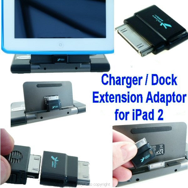 30 Pin iPad 2 Male to Female Dock Extender Extension Adaptor (sku 13971)