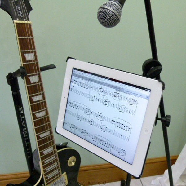 Dedicated Metal iPad2 iPad 2 Music - Microphone Stand Mount (sku 14310)