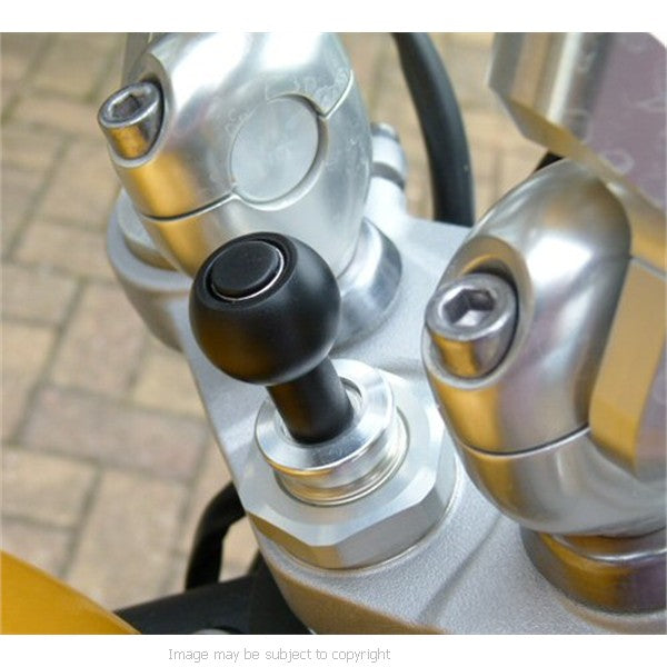 Waterproof DIN Powered 17.5-20.5mm Motorcycle Fork Stem Mount for iPhone 5C (sku 19267)