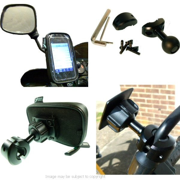 Waterproof iPhone 5 Scooter Mirror Mount (sku 15112)