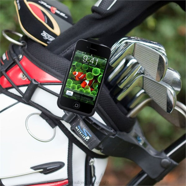 Golf Bag Clip Mount with Dedicated Holder for the Apple iPhone 4 Mobile Phone (sku 8524)