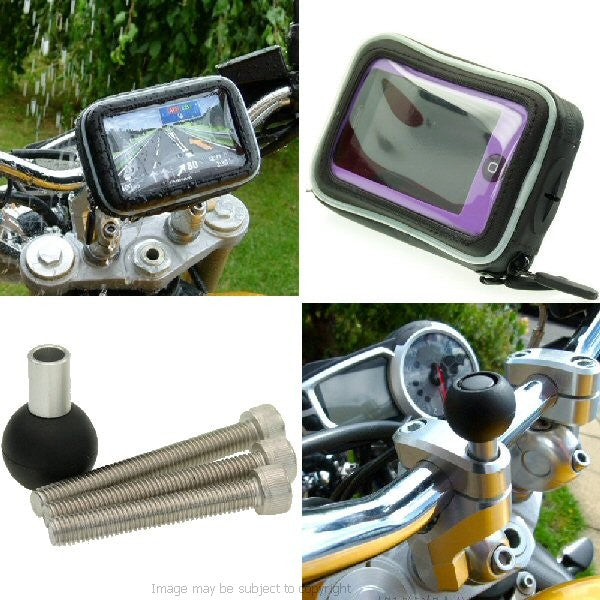 Waterproof Motorcycle M8 Handlebar Phone Mount (sku 14175)