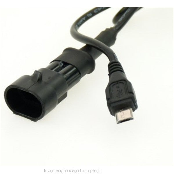 Micro USB Direct to Battery Hard Wire Motorcycle Charging Cable (sku 9808)