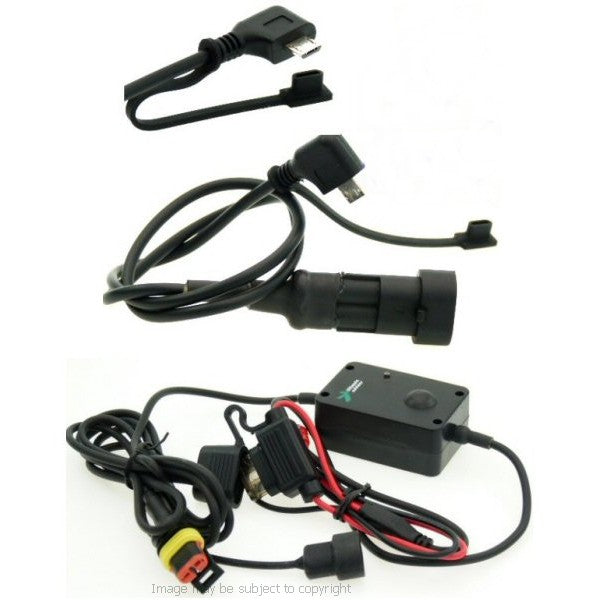 5inch SatNav GPS Powered Motorcycle Mount - Angled Micro USB (SKU 14036)