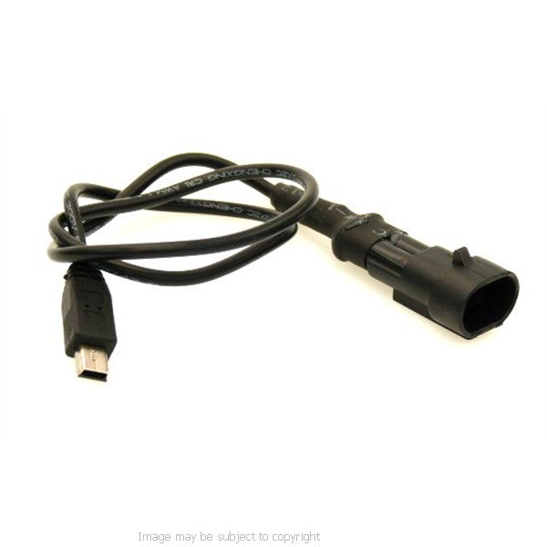 Ultimate Addons Straight Mini USB Direct to Battery Hard Wire Motorcycle Charging Cable (sku 9803)