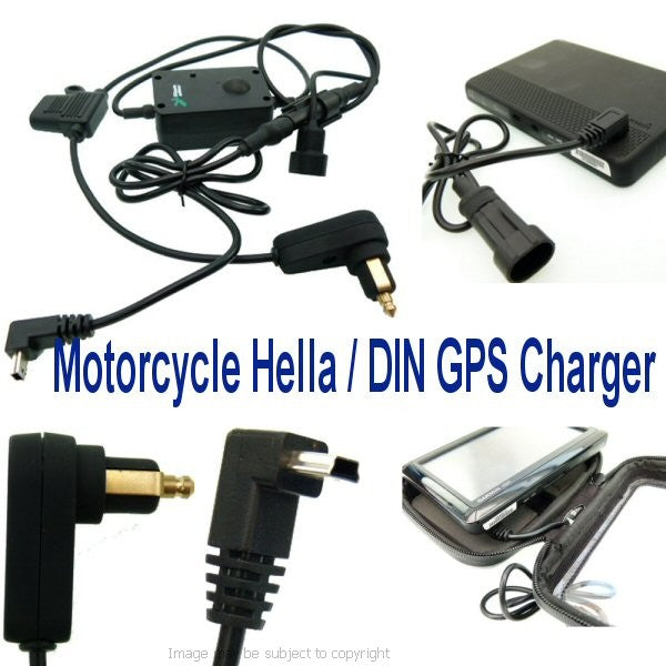 Motorcycle DIN - Hella Angled Mini USB GPS Charger (sku 14375)