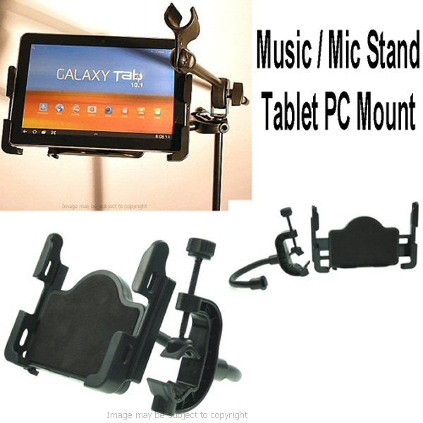 Deluxe Music Microphone Stand Samsung Galaxy Tab Holder (sku 14025)