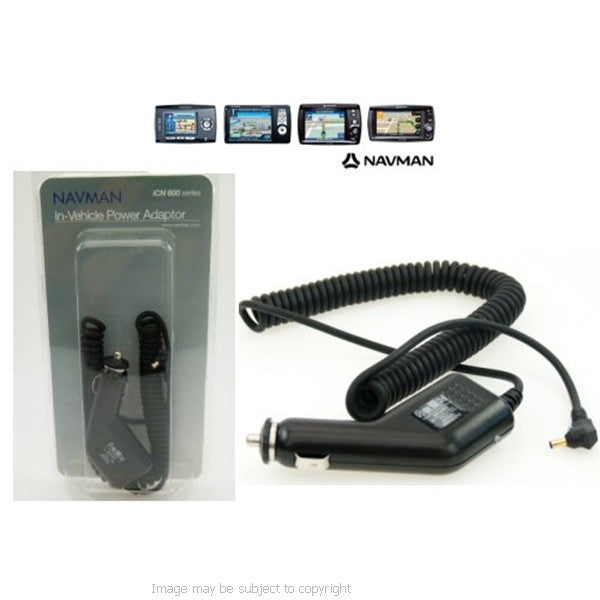 Genuine NAVMAN iCN 600 series Car Charger fits iCN 610 620 630 650 (sku 10051)