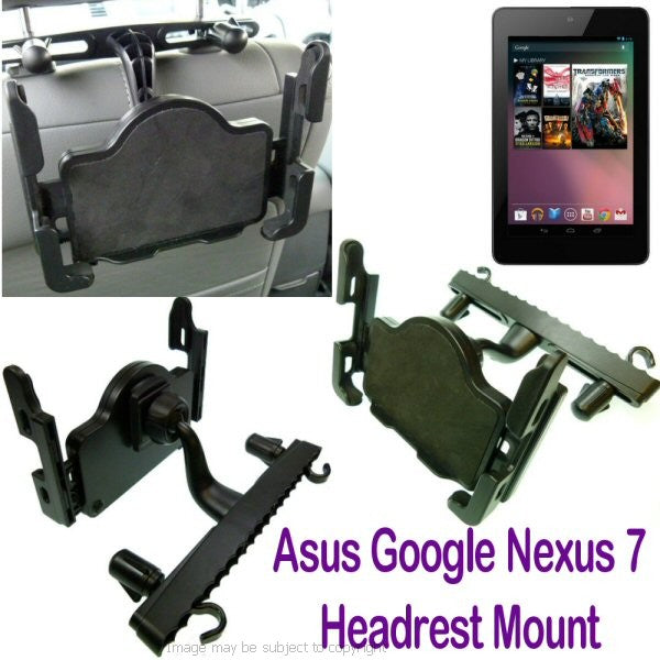 Deluxe Car Headrest Mount for Asus Google Nexus 7 1st Gen &amp; 2013 (sku 15825)
