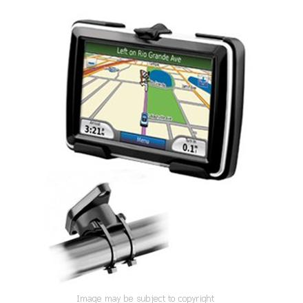 RAM EZ-ON - EZ-OFF HANDLE BAR MOUNT with HOLDER for the GARMIN NUVI 5000 RAP-274-1-GA28U (SKU 5739)