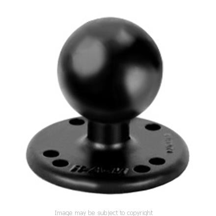 GENUINE RAM OVERSIZED RAM 2 1-2inch dia Round Base with 1.5inch Ball RAM-202 (SKU 7208)