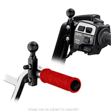 RAM Combination Handlebar &amp; Brake - Clutch Reservoir Mount with Camcorder - Camera Mounting Base RAM-B-309-7-202a (SKU 3830)