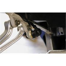 POWERLET POWER SOCKET - SPORTBIKE REAR SET KIT - BLACK ANODIZED PKT-041-B (SKU 3497)