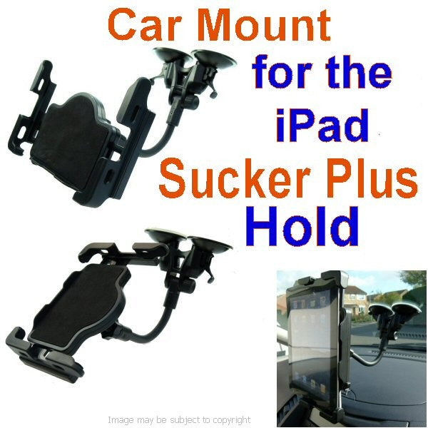 Dual Sucker PLUS Deluxe iPad Car Mount  (sku 13549)