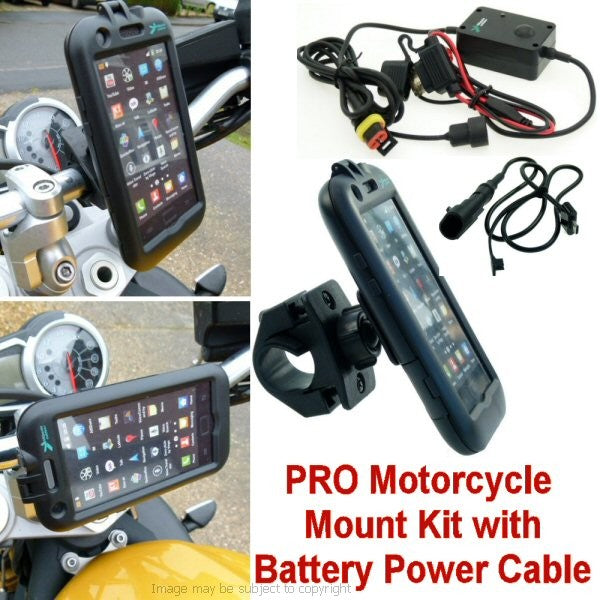PRO Samsung Galaxy S2 - i9100 Waterproof Motorcycle Powered Mount (sku 13996)