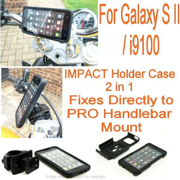 Impact PRO Anti-Shock Motorcycle Bike Mount for the Samsung Galaxy S2 - S II Phone (sku 11150)
